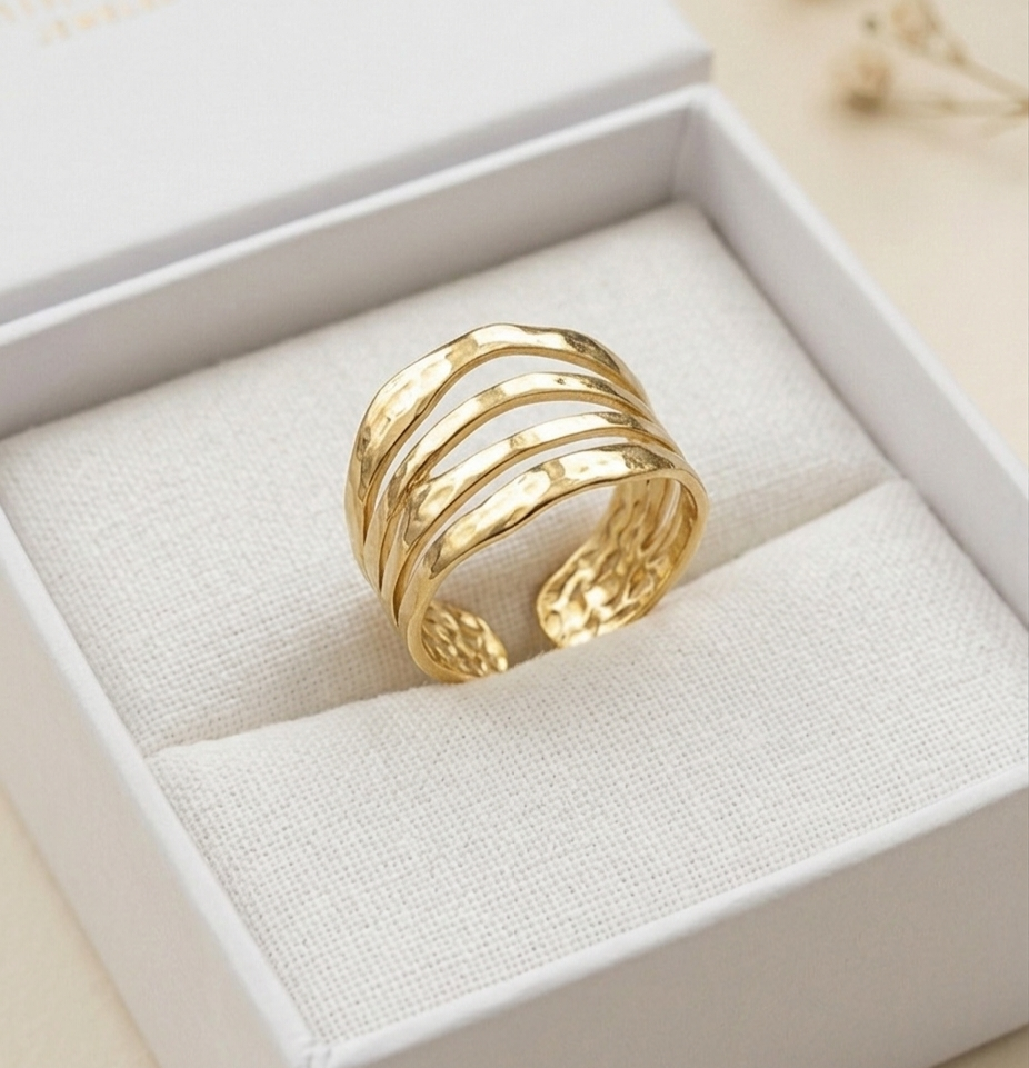 Adjustable Gold Rings