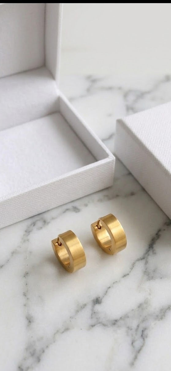 Gold Huggie Earrings