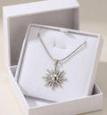 Celestial Silver Sun Star Pendant