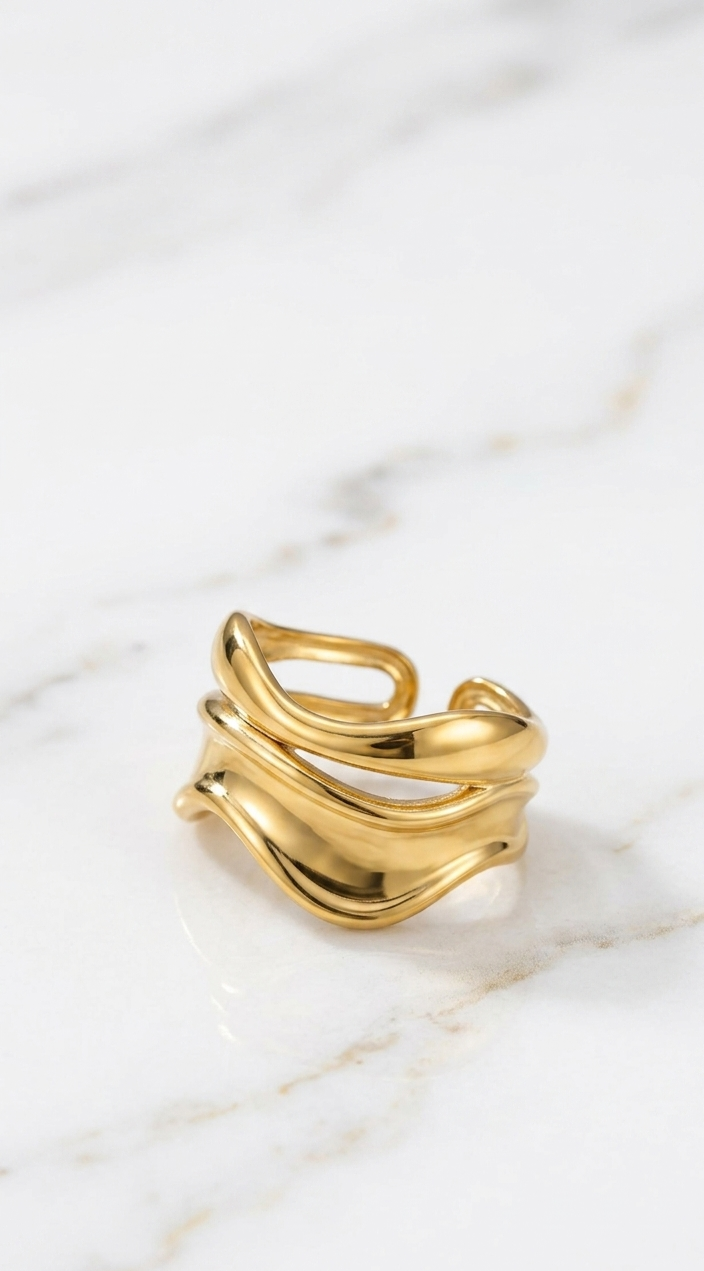 Wavy Gold Ring