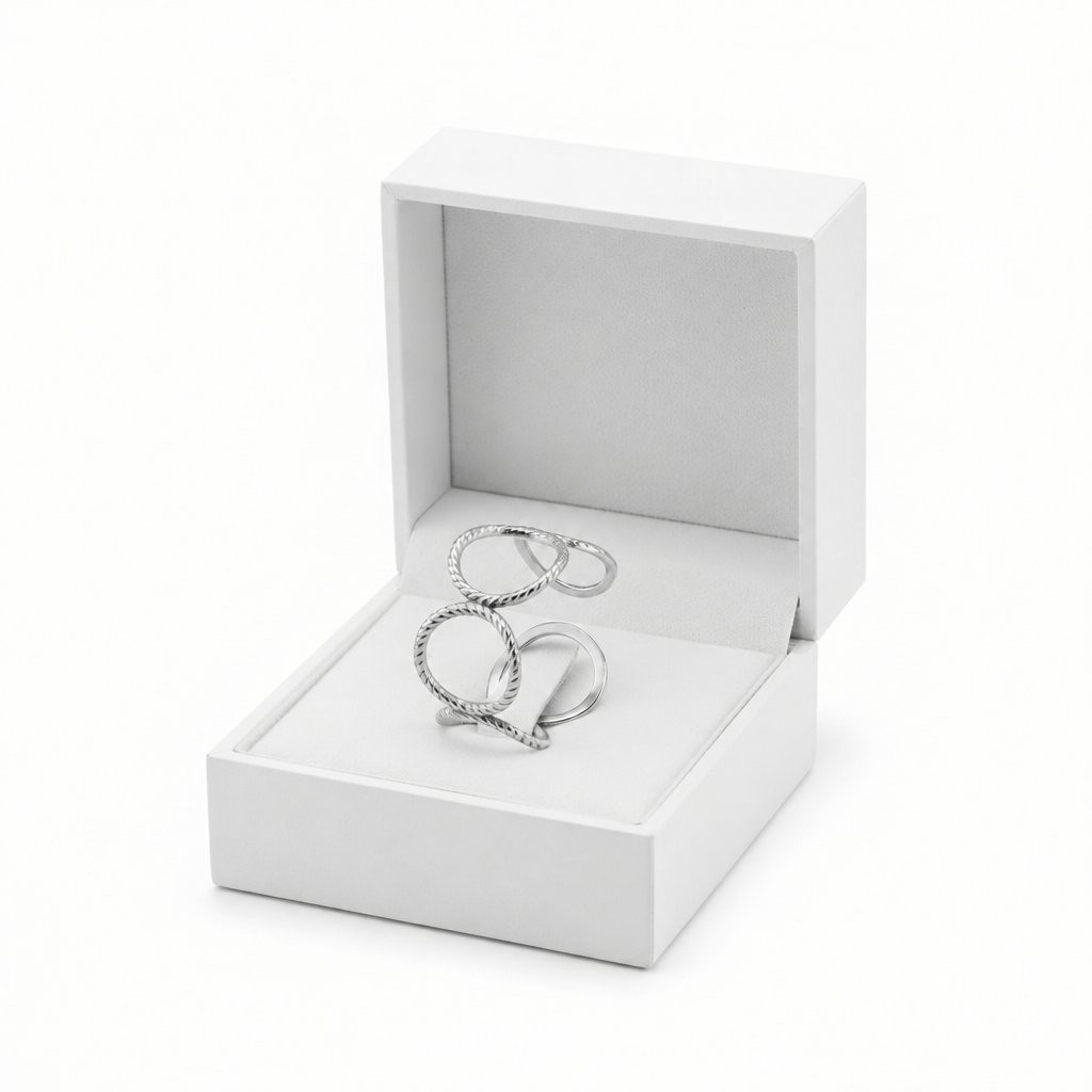 Silver Circle Ridge Ring