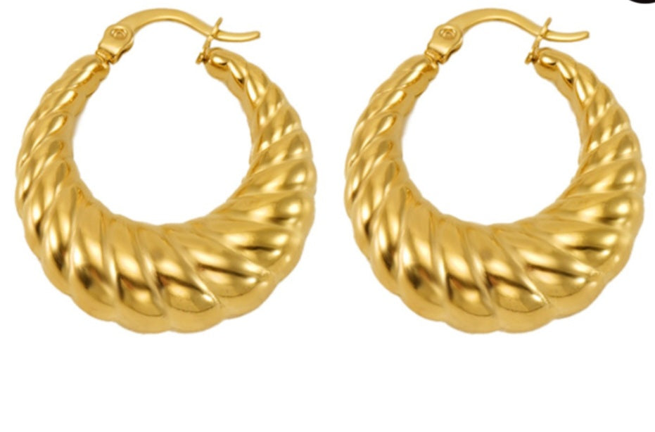 Croissant Huggie Earrings
