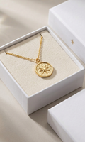 Vintage Celestial Sun Star Pendant