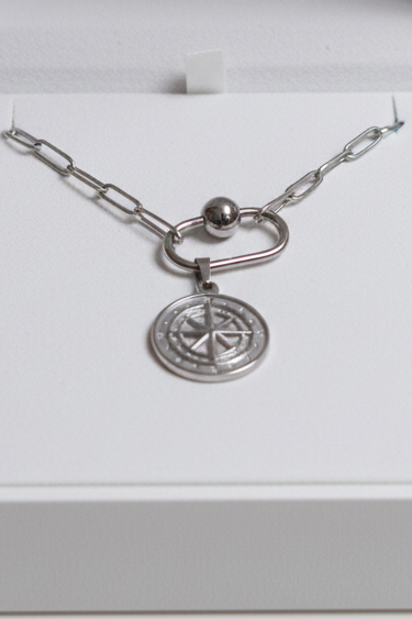 Silvler Compass Star Pendant