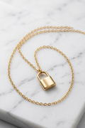 Dainty Padlock Pendant