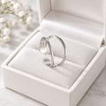 Silver Slim Double Bar Ring