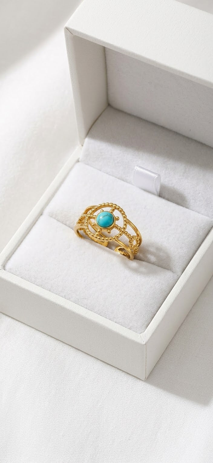 Turquoise Adjustable Ring