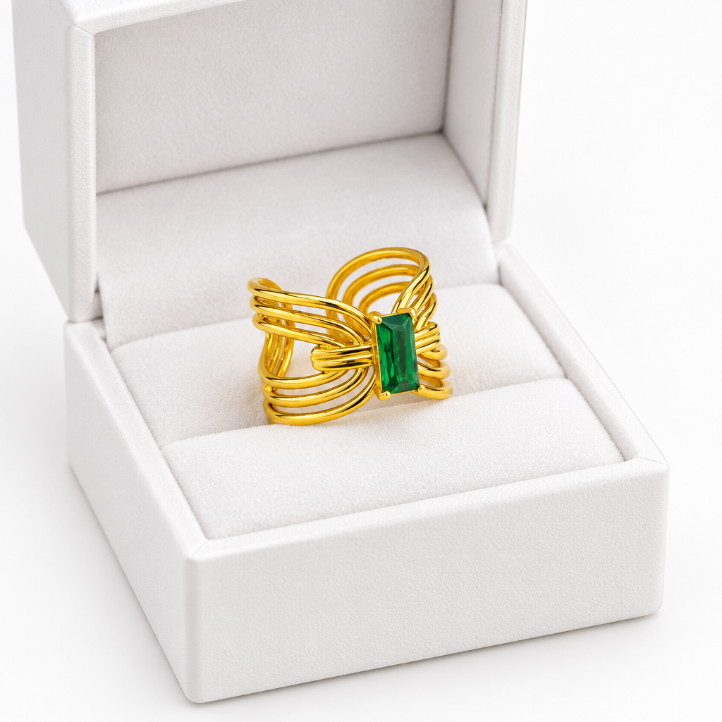 Green Zircon Ring