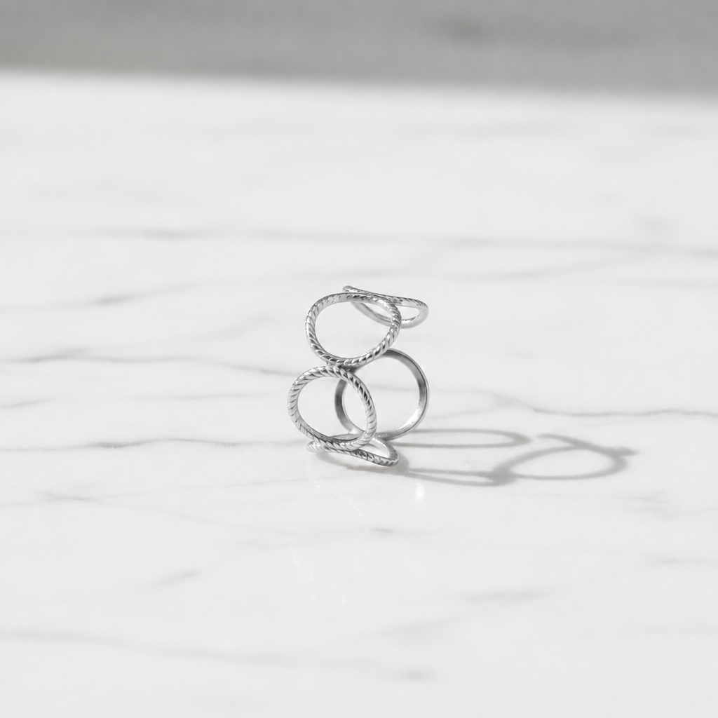 Silver Circle Ridge Ring
