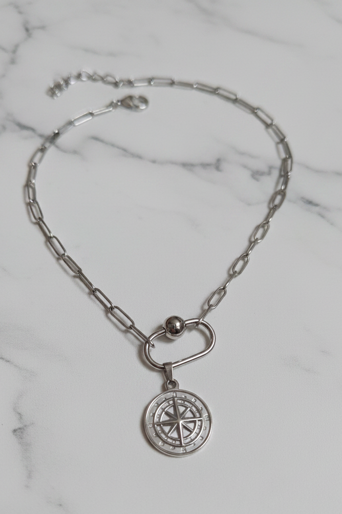 Silvler Compass Star Pendant