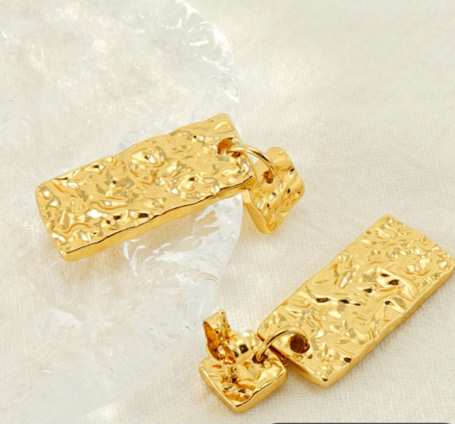 Hammered Gold Earrings