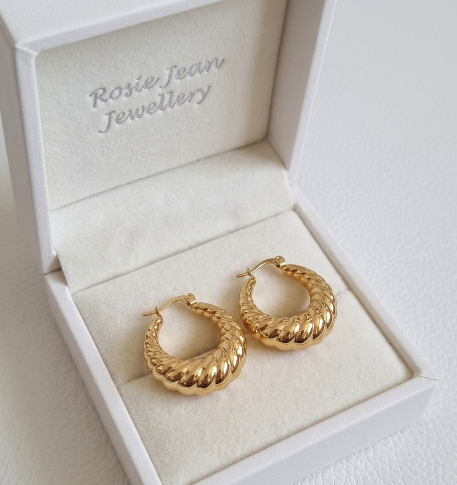 Croissant Huggie Earrings