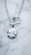 Silver Sun, Moon and Stars Carabiner Paperclip Chain