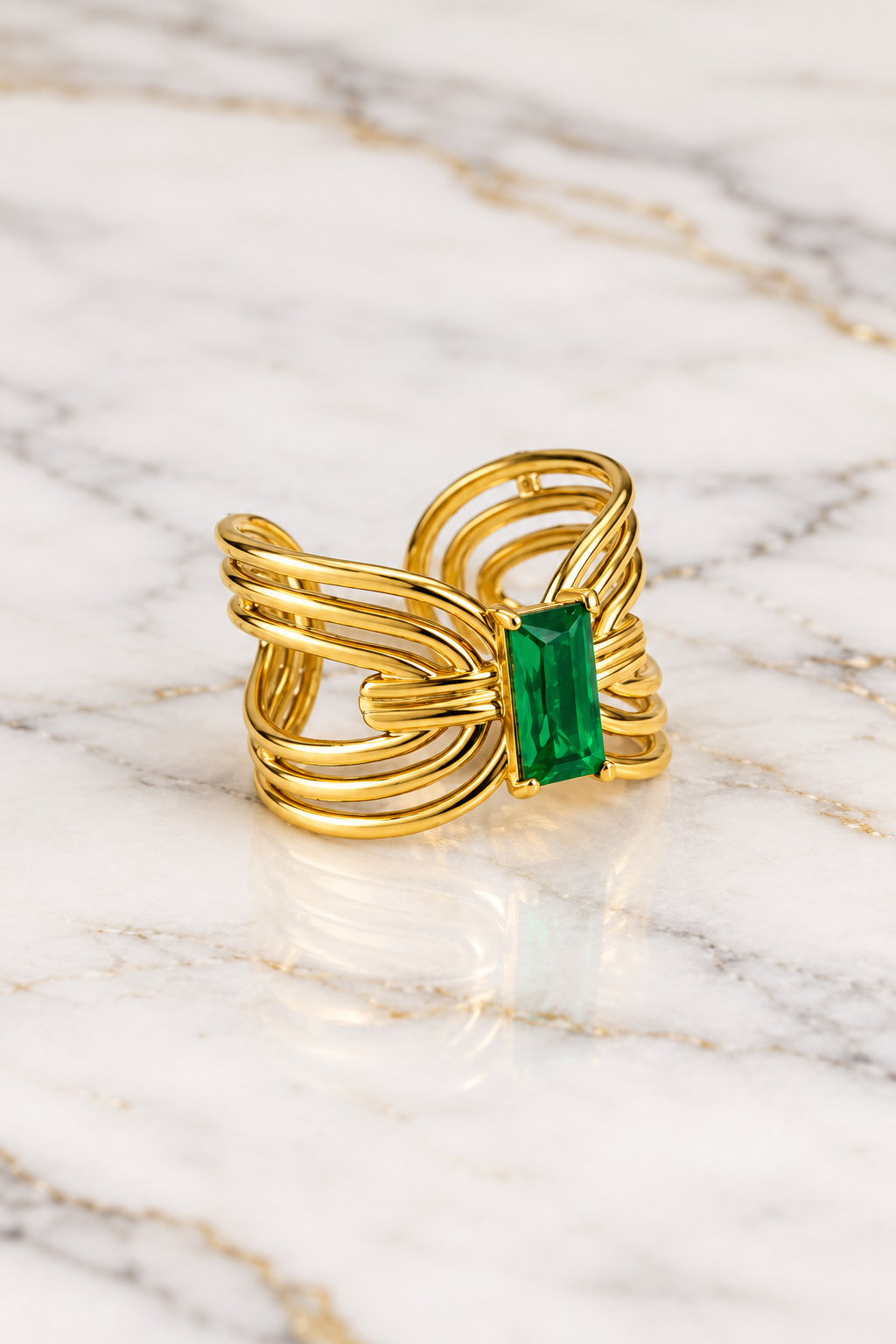 Green Zircon Ring