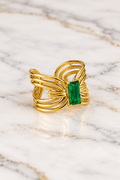 Green Zircon Ring