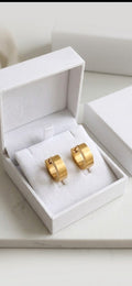 Gold Huggie Earrings