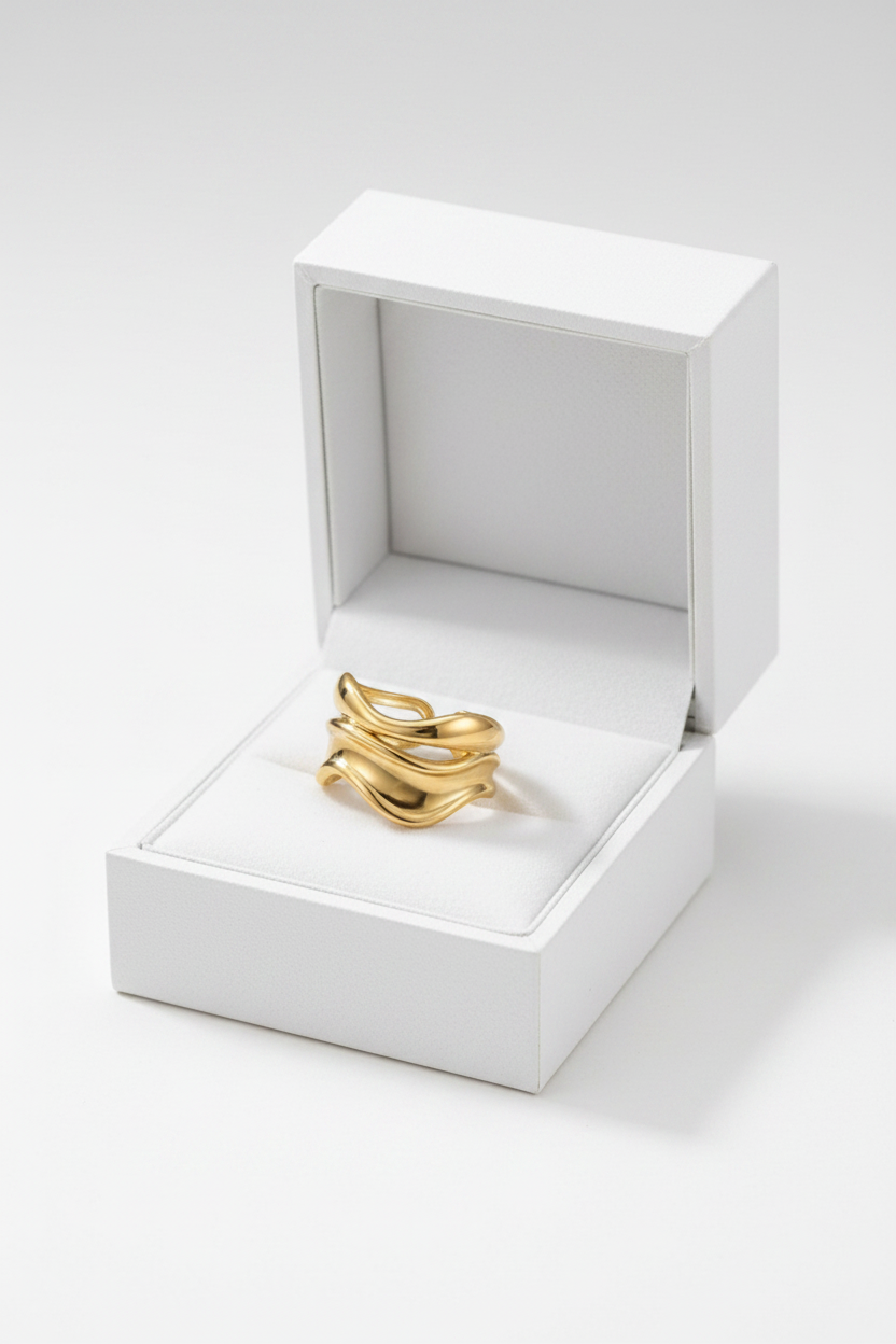 Wavy Gold Ring