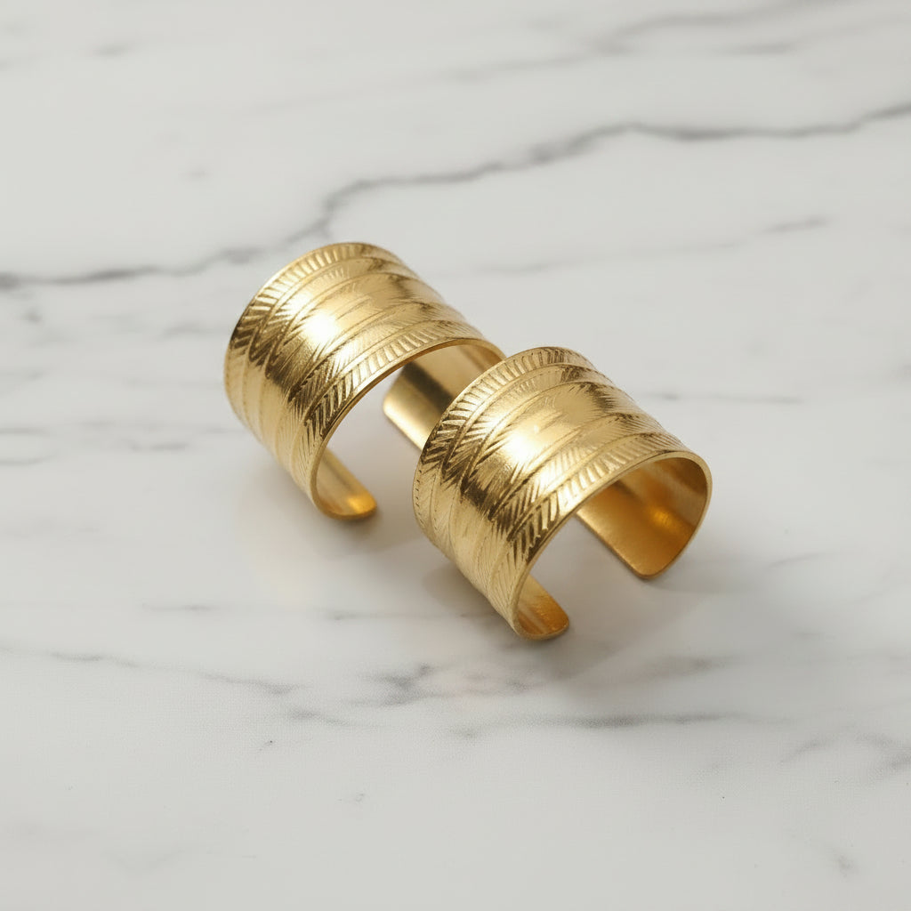Sun Rays Gold Ring