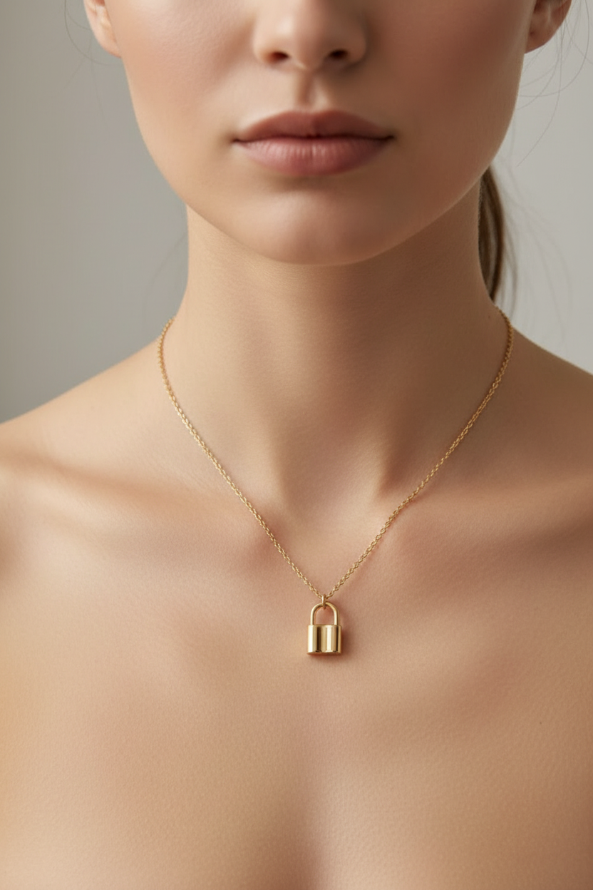 Dainty Padlock Pendant