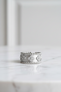 Silver Clover Ring