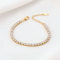Gols Zirconia Stone Bracelet