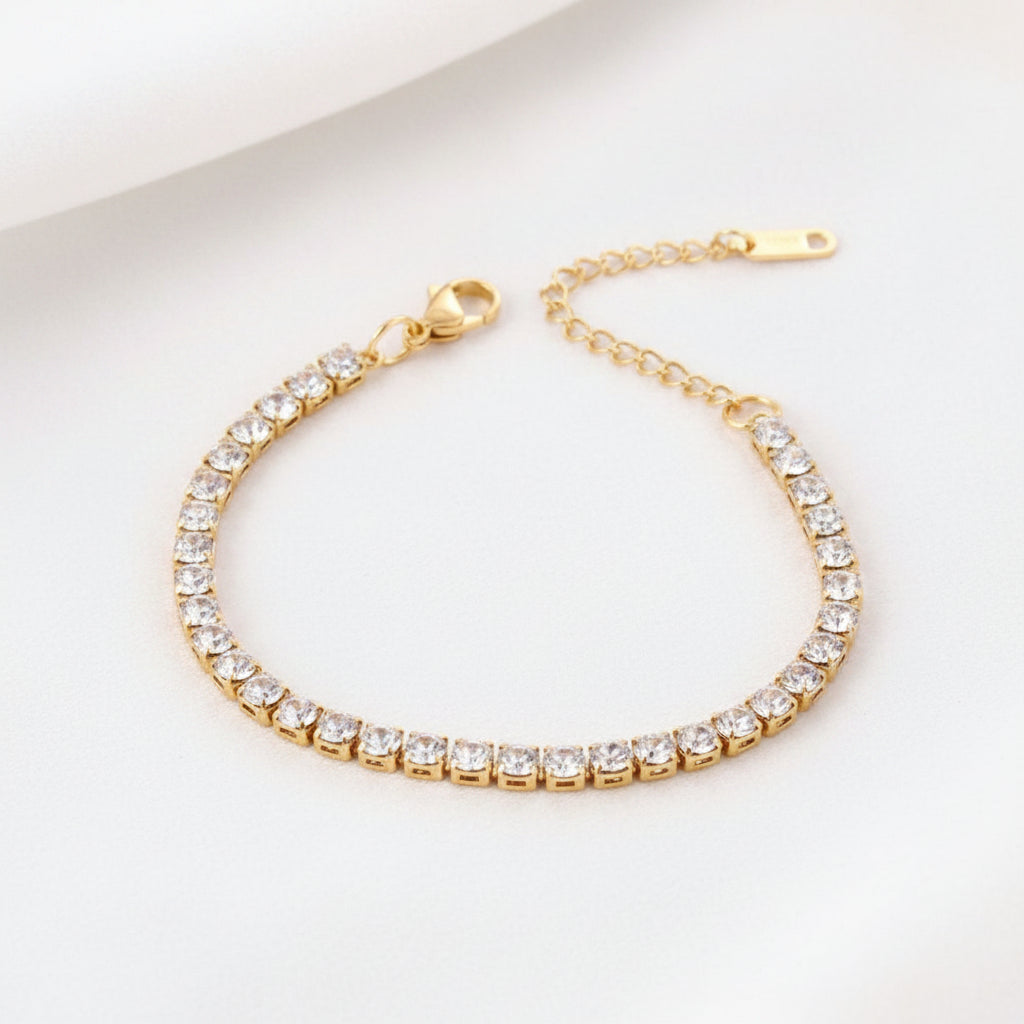 Gols Zirconia Stone Bracelet