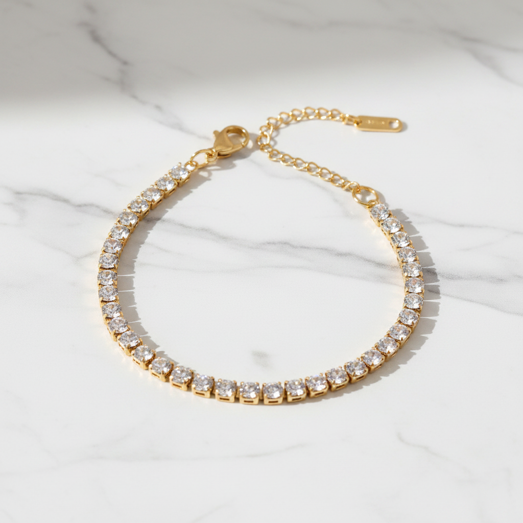 Gols Zirconia Stone Bracelet