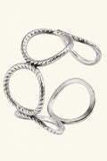 Silver Circle Ridge Ring