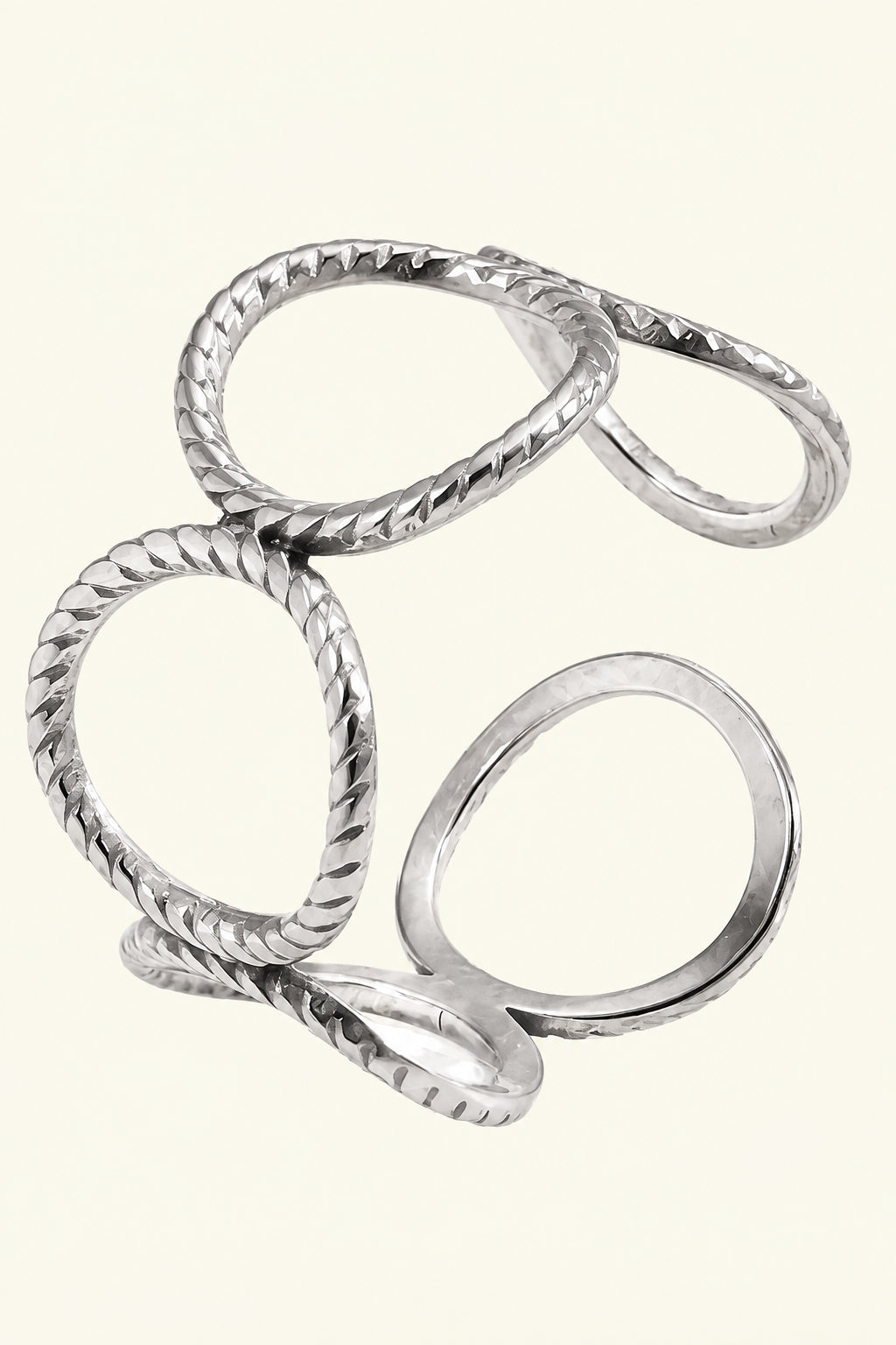 Silver Circle Ridge Ring
