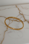 Latin Numerals Diamond Clasp Bangle