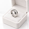 Silver Double Layer Open Bar Ring